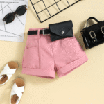 ⁦طقم بناتي 3 قطع مع حزام بحقيبة خصر⁩ - الصورة ⁦8⁩