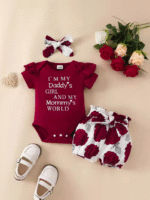 ⁦طقم بناتي بشورت 3 قطع⁩ - الصورة ⁦2⁩