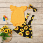 ⁦فستان بناتي قصير من 3 قطع⁩ - الصورة ⁦10⁩