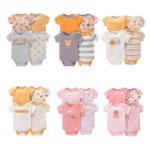 ملابس البنات حديثي الولادة مجموعة من 4 قطع