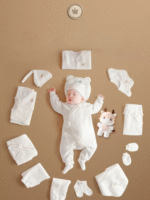 ⁦مجموعة طقم للرضع 16 قطعة 5 مجموعات⁩ - الصورة ⁦5⁩