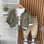 ⁦طقم ولادي من القطن و الكتان⁩ - الصورة ⁦5⁩