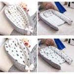 سرير نوم للرضع - سرير محمول مرقط