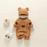 ⁦افارول جمبسوت للاطفال حديثي الولادة مع قبعة⁩ - الصورة ⁦4⁩