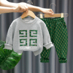 طقم قطن ولادي طعتين