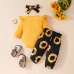 ⁦طقم بناتي لحديثي الولادة بازرار و ربطة للرائس⁩ - الصورة ⁦4⁩