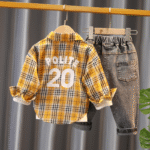 ⁦طقم ولادي 3 قطع بقميص و تيشيرت⁩ - الصورة ⁦5⁩