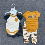 ⁦طقم قطني للمواليد الجدد 4 قطع⁩ - الصورة ⁦4⁩