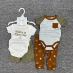 ⁦طقم قطني للمواليد الجدد 4 قطع⁩ - الصورة ⁦6⁩