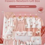 طقم تجهيز المواليد الجدد بناتي 26 قطعة - هدايا